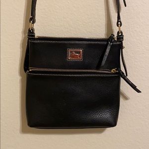 Dooney & Bourke Black Leather Crossbody Bag EUC